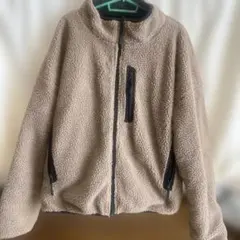 NyIausナイラス　ボアジャケット　ブラウン　ベージュ　リバーシブル