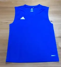 アディダス　adidas　ノースリーブ　メンズL ブルー　サッカー　匿名
