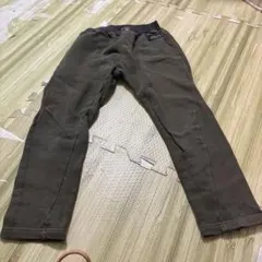 キッズ　ズボン　深緑