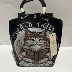 D.KELLY ニットトートバッグ 猫モチーフ❤️14日までの価格❣️