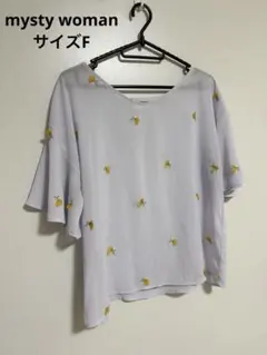 mysty woman ミスティウーマン　半袖　花柄　ブラウス　シャツのサムネイル