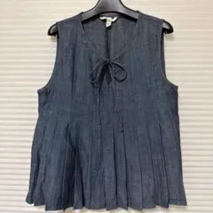 H&M デニムぺプラムトップスのサムネイル