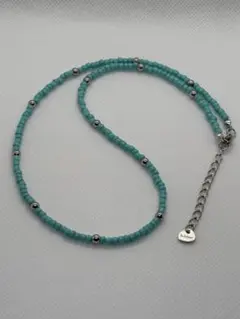 ターコイズビーズネックレス