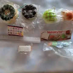 パン、ドーナツ等のスクイーズセット　6点