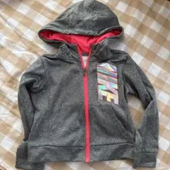 NIKE DRI-FIT パーカー 90cm〜96cmグレー/ピンク