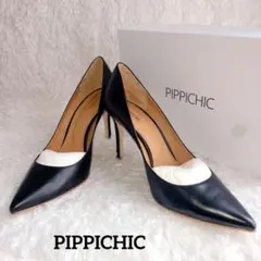 PIPPICHIC ポインテッドトゥ ハイヒール パンプス 黒 美品