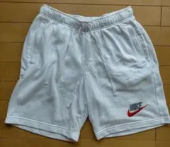 NIKE スウェット ハーフパンツ Lサイズ 白 ショートパンツ ホワイト
