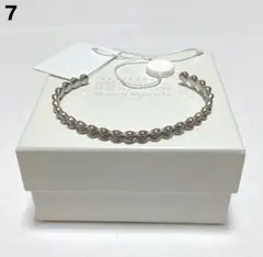 新品 7 マルジェラ 23ss タイムレスカフブレスレット 銀 15977のサムネイル