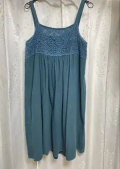 Samansa Mos 青緑ワンピース