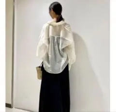 snidel シアーオーバーシャツ　アイボリーのサムネイル