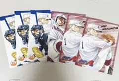 ヤクルトスワローズ 2021 あだち充 コラボポストカード5枚セット つば