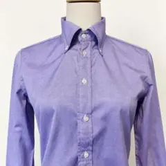 RALPH LAUREN ラルフローレン　長袖シャツ スリムフィット パープル