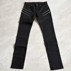 SAINT LAURENT PARIS Zip Pants エディ期 29 黒のサムネイル