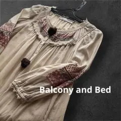 Balcony and Bedバルコニーアンドベッドボイル刺繍チュニックブラウスのサムネイル