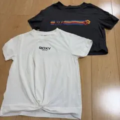 ROXY ホワイトTシャツ Mサイズ& NIKE ブラックTシャツ　Sサイズのサムネイル