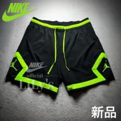 【Ｌサイズ】ジョーダン　黒緑　黄緑　バスパン　ナイキ　新品未使用　USサイズのサムネイル