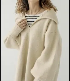 mystic ハーフZIPニット