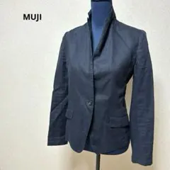 無印良品/MUJI・リネン100% テーラドジャケット　ネイビー　M