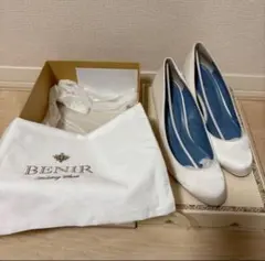 BENIR ウェディングシューズ 24センチ　7センチヒール