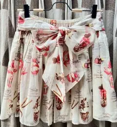 ルルゲッタ★パフェ&カトラリーワンピース白 ルルゲッタ☆パフェ&カトラリーワンピース白