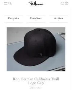Ron Herman California Twill Logo Cap