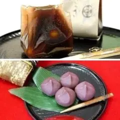 加賀栗さらさ 6個入　百万石あんころ餅9個入　和菓子　栗羊羹　こしあん　お茶菓子のサムネイル