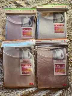 値下げユニクロ　ヒートテック　クルーネック(長袖)、Uネック(八分袖)まとめ売り