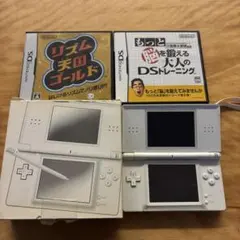 「ジャンク品」ニンテンドーDS Lite ホワイト ゲームカセット付き