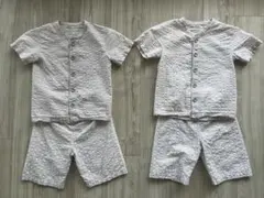 【無印良品】⭐︎2枚セット⭐︎半袖キッズパジャマ(110-125㎝)のサムネイル