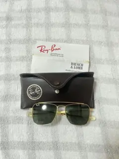 Ray-Ban ゴールドフレーム グリーンレンズ サングラス