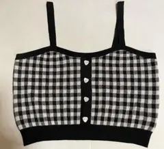 美品SHEIN ギンガムチェック タンクトップ Lお値段お下げしました