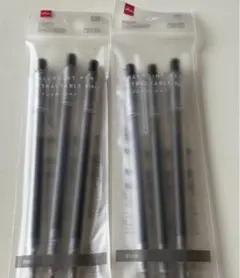 大人気商品！コスパ抜群！ダイソー　DAISO 黒ボールペン　3本×2セットのサムネイル