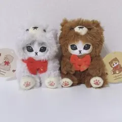 mofusand テディベアにゃん ぬいぐるみ マスコット キーホルダー