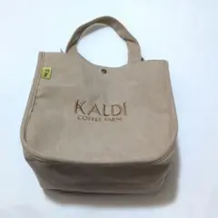 カルディコーヒーの日ミニトートバッグベージュKALDIキャメル
