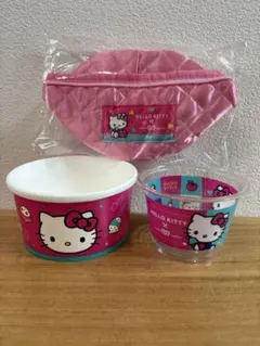 サーティワン　キティ　バニティポーチ　アイスカップセット