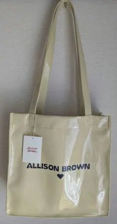ALLISON BROWN エナメルトートバッグ　イエロー　大人気完売品のサムネイル