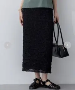 タグ付き 25SS 23区 GOLD LABEL シュリンクレース スカート46のサムネイル