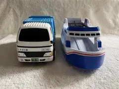 2点セット トミカフェリー＆ 清掃車 はたらく車 おもちゃ