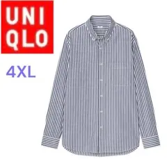 【新品タグ付】UNIQLO ユニクロ EFC ブロード ストライプシャツ 4XL