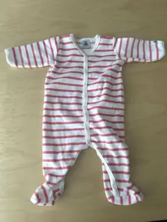 プチバトー　ロンパース　足付き　3m 60