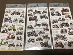 大人の図鑑シール HONDAバイク 3枚セット CB オンロードレーサー 原付