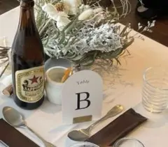 テーブルナンバー用　真鍮クリップスタンド　14個