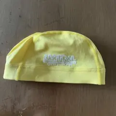 セントラルスポーツ　黄色　水泳帽　帽子