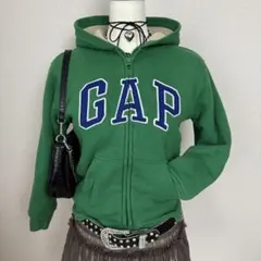 gap ジップパーカー グリーン