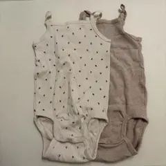 h&m ロンパース　キャミ　9-12m 80 2枚セット
