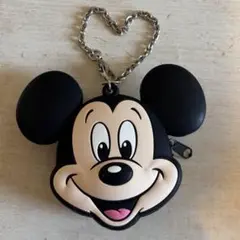 ディズニー ミッキーバッグチャームケース付きコインケース シリコン