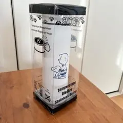 新品　スヌーピー ステンレスボトル　水筒　450ml 温度センサー　ホワイト