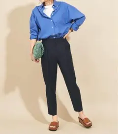 BEAUTY&YOUTH タックテーパードパンツ