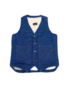 Wrangler ラングラー デニムベスト ボア　70S 111MJ 124MJ