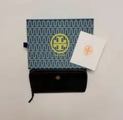 TORY BURCH ラウンドファスナー長財布 ブラックのサムネイル
